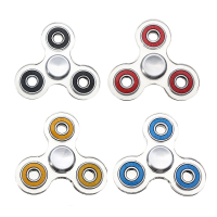 Transparent Hand Fidget Spinner Tri Spinner Plastic Custom Bearing Toys For Autism And Adhd Kids