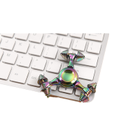 Tri Spinner Rotating Colorful Fidget Hand Spinner Adhd Autism Reduce Stress Focus Attention Toys