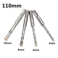 Tungsten Carbide Tip 110mm Hammer Drill 5/6/8/10mm Sds Plus Masonry Hammer Drill Bit