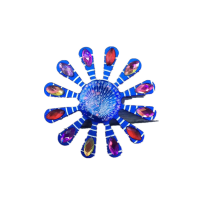 Twelve Leaves Purple Rotating Fidget Hand Spinner Adhd Autism Reduce Stress Focus Attention Toys