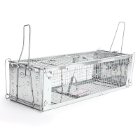 Two  Door Humane Live Animal Cage Rat Cage Trap Mouse Catcher