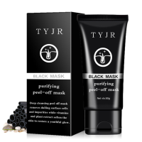 Tyjr Blackhead Remover Face Mask Nose Acne Pore Deep Cleansing Purifying Peel Off Black Mud 50ml