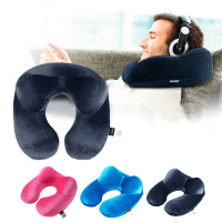 U Shape Travel Inflatable Pillow For Airplane Neck Pillow Comfortable Pillows For Sleep Home Textile