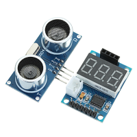 Ultrasonic Distance Measurement Control Board HC SR04 Test Board Rangefinder Digital Display Serial Output