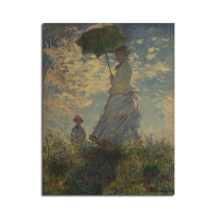 Umbrella Woman Poster Kraft Paper Wall Poster Diy Wall Art 18.5 Inch X 14 Inch