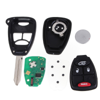 Uncut Remote Keyless Entry Combo Transmitter Fob For Chrysler Jeep