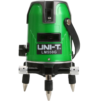 UNI T LM550G 5 Lines Green Laser Level 360 Degree Self leveling Cross Laser Level Strengthen Brightness Touch Button
