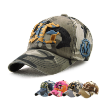 Unisex Cotton Camouflage Embroidery Baseball Cap Casual Outdoor Adjustable Golf Snapback Hat