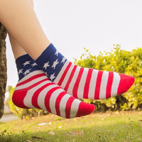 Unisex Tube Socks Casual Crew Ankle American Usa Star Flag Stripes Glory Socks