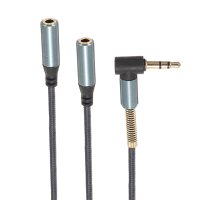Universal 3.5Mm Jack 1 To 2 Dual Earphone Headphone Splitter Standard Audio Cable