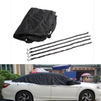 Universal Car Waterproof Snow Shield Cover Anti Uv Sun Protector Half Covers Sunshade Styling Foil