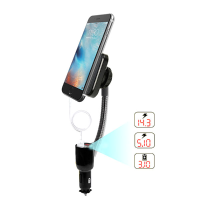 Universal Magnet Car Phone Holder With 3.1A Dual Usb car Charger for Ios & Android Smartphone