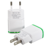 Universal Mini Usb Dual Ports Wall Chargers Power Adapter For Tablet Cell Phone