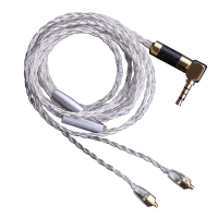 Universal MMCX Replacement Upgrade Silver Plated Earphone Cable 3.5Mm Wire for SE535 846 with Mic