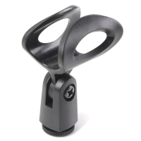 Universal Plastic Microphone Clip Clamp Holder Flexible Rubberized Stand Bracket for Wired Wireless Microphone