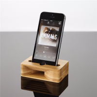 Universal Wooden Phone Stand Amplifier Mobile Bracket Lazy Holder For Under 5.5 Inch Smartphone