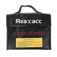Upgraded Realacc Fireproof LiPo Battery Safety Bag 240x180x65mm With Luminous Handle