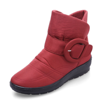 Us Size 5 11 Winter Women Waterproof Cotton Snow Boots Down Cloth Keep Warm Flats