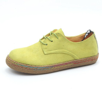 Us Size 5 11 Women Lace Up Casual Round Toe Comfortable Flat Loafers
