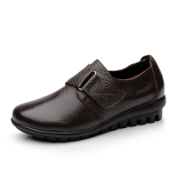 Us Size 5 12 Casual Soft Leather Round Toe Buckle Flat Comfy Loafers