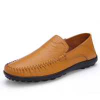 Us Size 6.5 11.5 Men Leather Flat Casual Soft Outdoor Breathable Flats Loafers Shoes