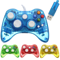 Usb Glow Wired Controller Gamepad Fit For Microsoft Xbox 360