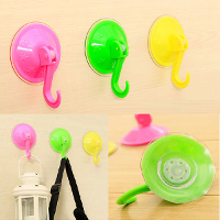Vacuum Removable Wall Suction Cup Hook Cloth Towel Strong Sucker