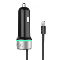 Vinsic 24w 4.8A Usb Car Charger With 3.3Ft Cable For Iphone 7/7 Plus