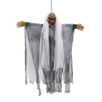 Voice Control Halloween Door Decoration Hanging Ghost Creepy Haunted House Props