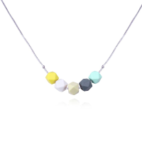 Vvcare Bc Tn04 Baby Silicone Teething Necklace Five Beads Bpa Free Teether Necklace Toys