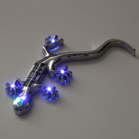 Wall Gecko Solar Led Warning Strobe Flashing Decoration Light Car Sticker Decal
