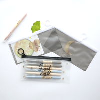 Wam Pc 009 Transparent Storage Organizer Bag Stationery Bag Pencil Case Stationery Bag