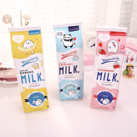 Wam Pc 03 Milk Bottle Pencil Case Pu Pen Storage Bag Pouch Office School Stationery Supplies