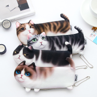 Wam Pc 08 Simulation Cat Pencil Case School Stationery Pen Bag Multifunctional Cosmetic Bag