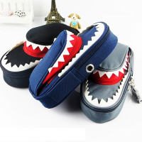Wam Pc Cb01 Shark Pencil Case Children School Pen Pouch Bag Boys Stationery With Lock