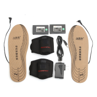 Warmspace Shoe Pads 3.7V Rechargeable Washable Cuttable Heating Insoles Ankle Guards Kits 2600mah