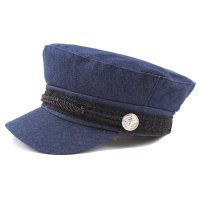 Washed Denim Newsboy Berets Caps Painter Cop Hats
