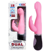 Waterproof 5 Modes Rotations Dual Vibrating Cunning Rabbit Vibrator