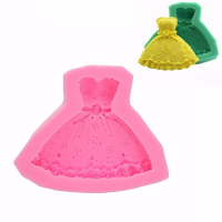 Wedding Dress Fondant Mold Silicone Cake Decorating Craft Sugar Chocolate Mould