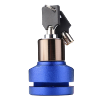 Wheel Disc Brake Lock With 2 Keys Anti Thief For Motorcycle Motorbike Scooter Black Red Silver