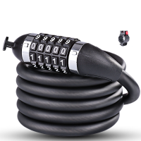 WHEELUP Updated Version 1.2M Five Password Anti theft Mountain Bike Code Lock Cable Bike Lock