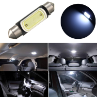 White 39mm Cob Festoon Dome Map Reading Led Light Lamp Roof Car Bulb Dc 12v