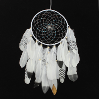 White Dream&catcher Feathers Net Hanging Home Decoration Pendant Craft