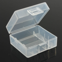 White Hard Plastic Battery Case Box For 2x18350 Battery