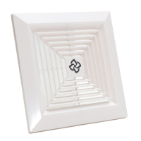 White Plastic Grille Ceiling Fan Ventilation Cover Replacement For Bathroom Office