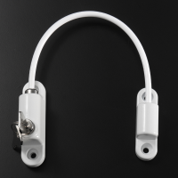 White Window Door Restrictor Cable Upvc Window Child Safety Wire Lcok With Keys