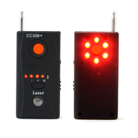 Wireless RF Signal Detector CC308 Multi Function Camera Bug GSM Alarm System WiFi GPS Laser 1MHz 6.5GHz Range Adjustable Sensitivity
