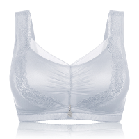 Wireless Thin Lace Embroidery Full Cup Gather Comfort Breathable Sleeping Bra