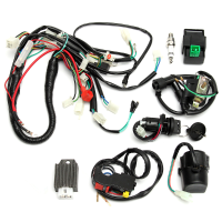 Wiring Harness Loom Start Switch Kit Pit Bike Atv 4 Go Kart 50cc 110cc 125cc