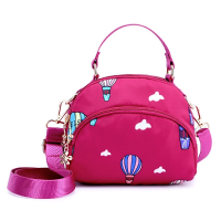 Women 3 Zipper Layer Functional Mini Handbag Shoulder Bag